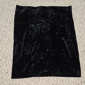 Forever 21 Black Velvet Pencil Skirt